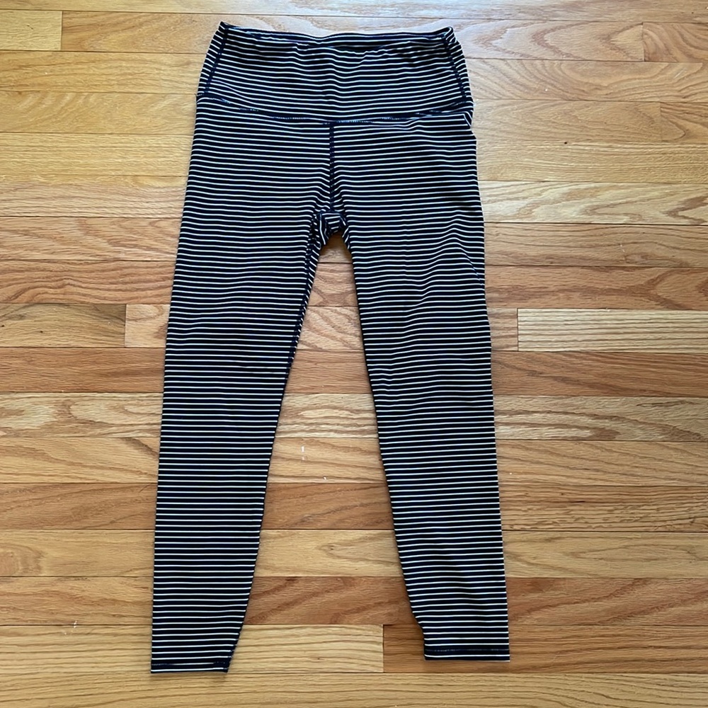 Gap Fit high rise striped leggings